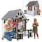 KidKraft White & Black Wooden Riverscape Playhouse Set